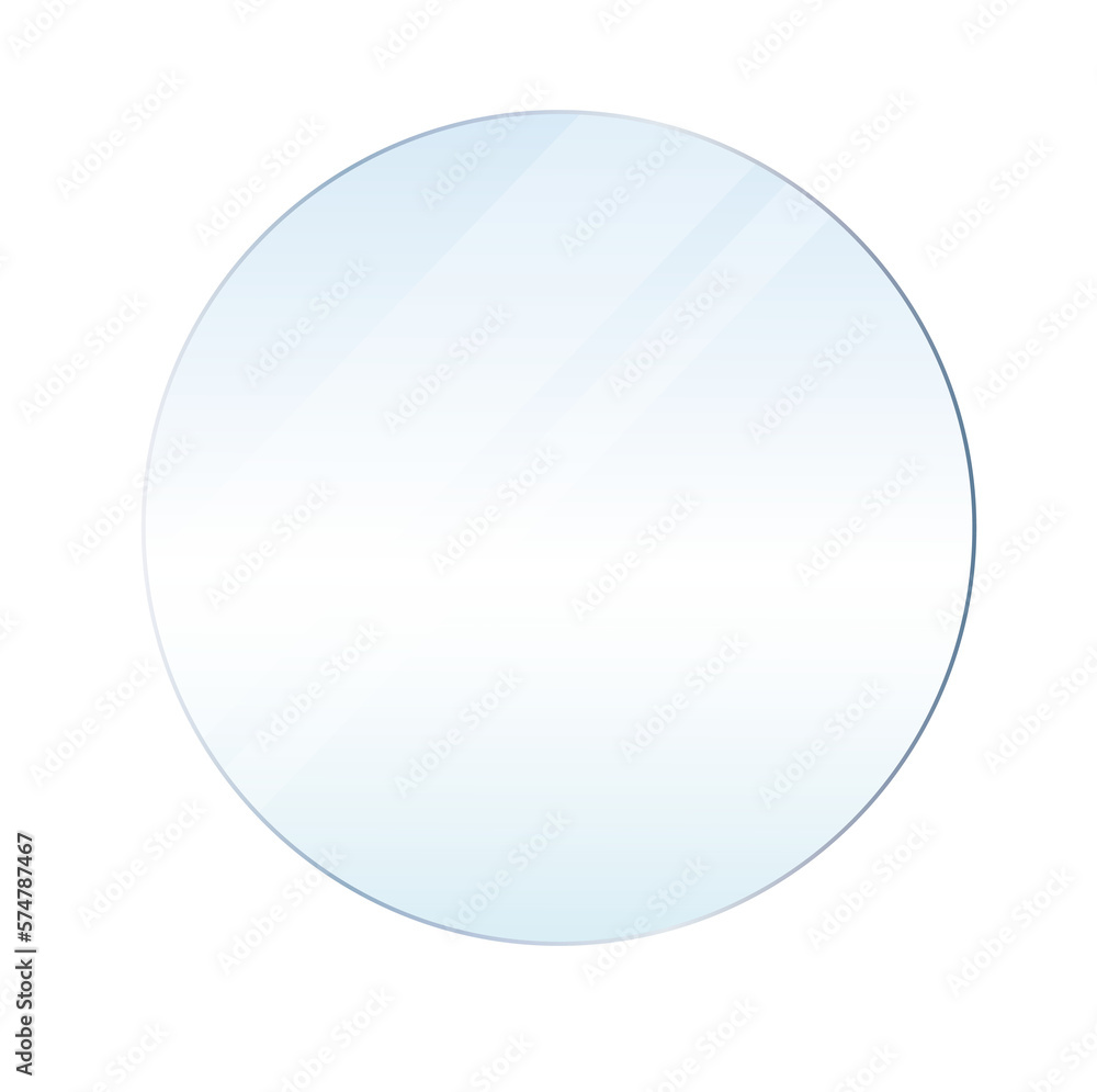 Round glass surface, transparent realistic glass plate. Acrylic or plastic textured translucent frame. Png Round glass surface, transparent realistic glass plate. Acrylic or plastic textured translucent frame. Png
