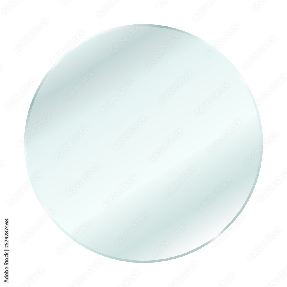 Round glass surface, transparent realistic glass plate. Acrylic or plastic textured translucent frame. Png Round glass surface, transparent realistic glass plate. Acrylic or plastic textured translucent frame. Png