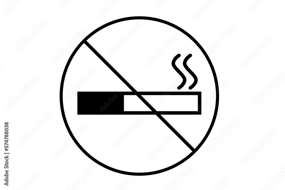No smoking, forbidden zone cigarette sign vector icon on a white background. Smoking not allowed, Smoking not allowed, stop smoking. No smoking, forbidden zone cigarette sign vector icon on a white background. Smoking not allowed, Smoking not allowed, stop smoking.
