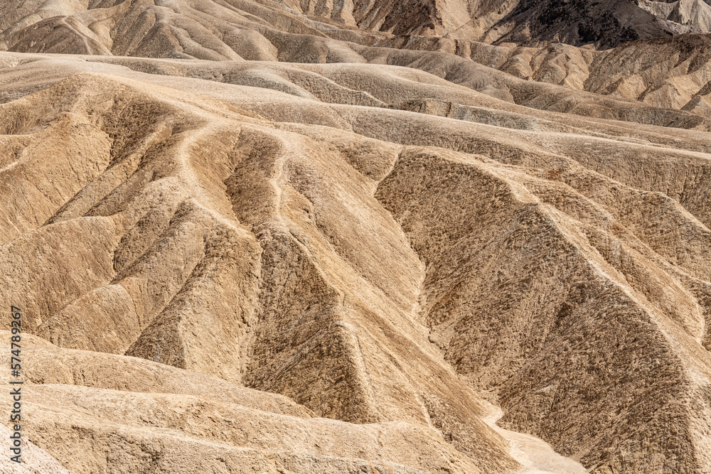 Rock Formations at Zabriskie Point, Death Valley