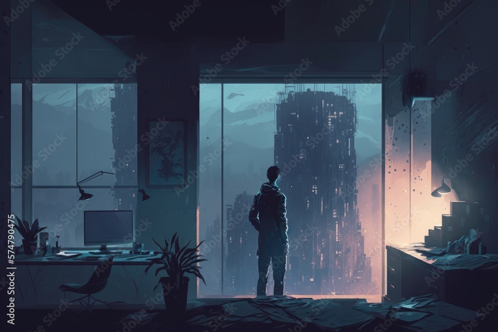 living in a world of constant surveillance, where privacy is a luxury that few can afford digital art poster AI generation. living in a world of constant surveillance, where privacy is a luxury that few can afford digital art poster AI generation.