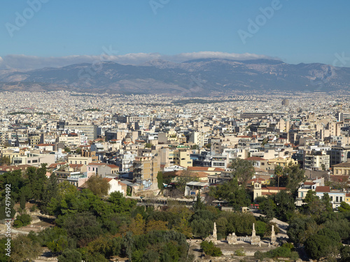 Athen und die Akropolis in Griechenland