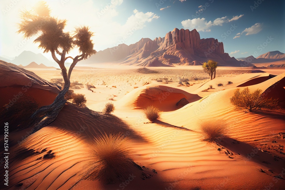 wide angle photography of Desert landscapes, hyper detailed, ultra
