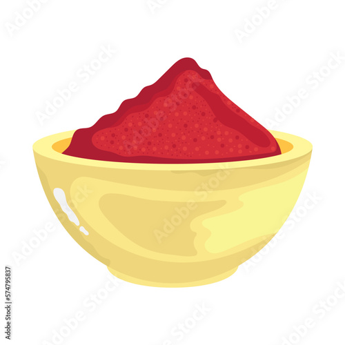 chilli pepper powder in bowl