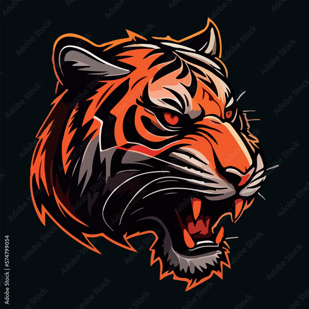 Tiger face mascot vector illustration Tiger face mascot vector illustration