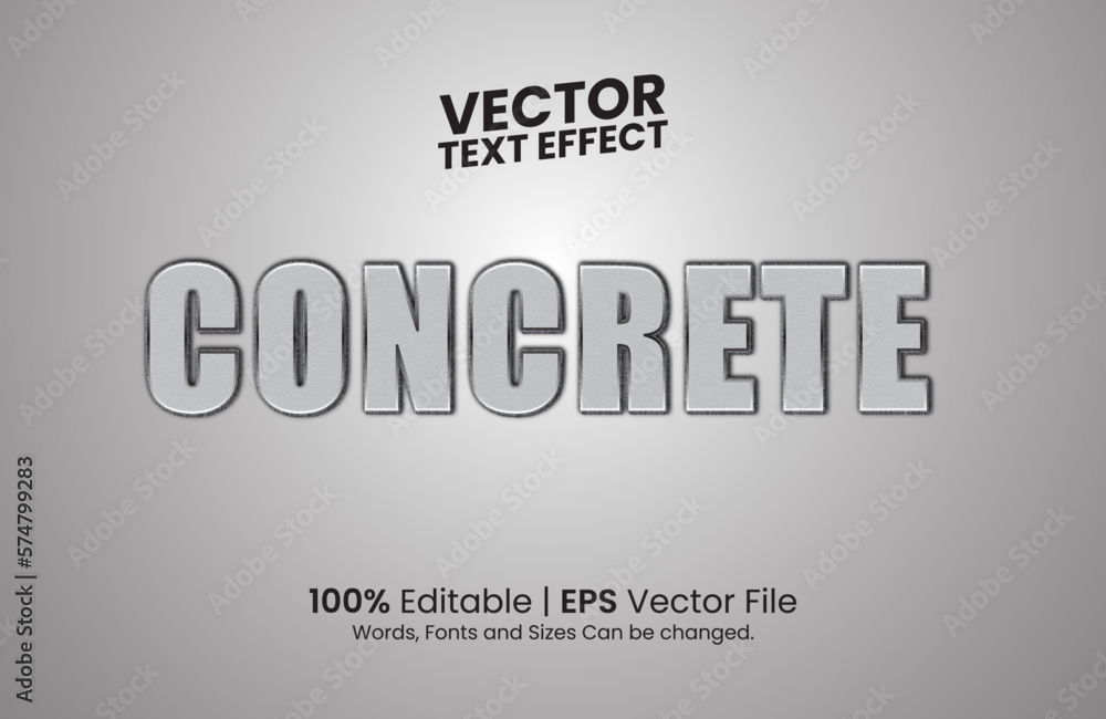 Editable Concrete Text Effect Template Editable Concrete Text Effect Template