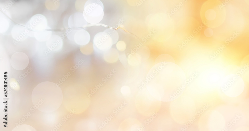 Fototapeta premium Image of glowing blurred lights and spots of light