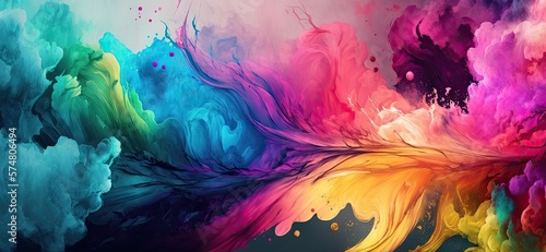 Colorful Rainbow Watercolor...