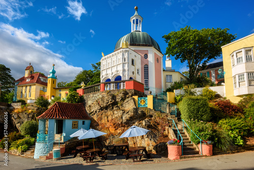 Portmeirion village in North Wales, United Kingdom photo
