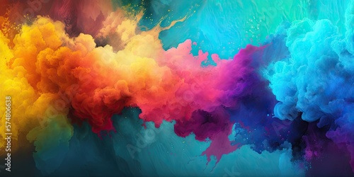 Colorful Rainbow Watercolor...
