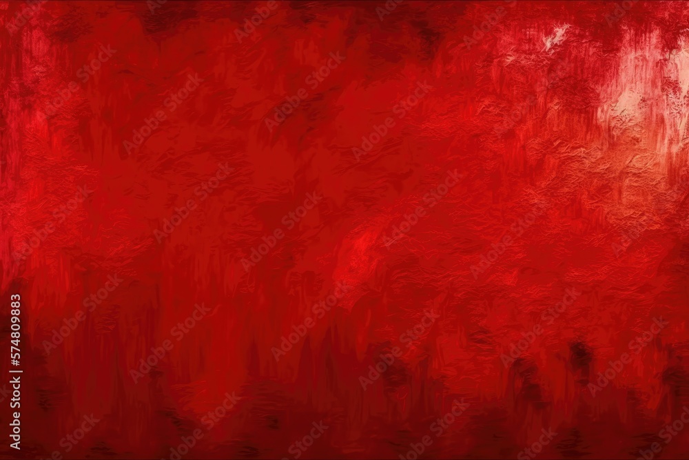 Background and texture of a red painting on canvas. Generative AI