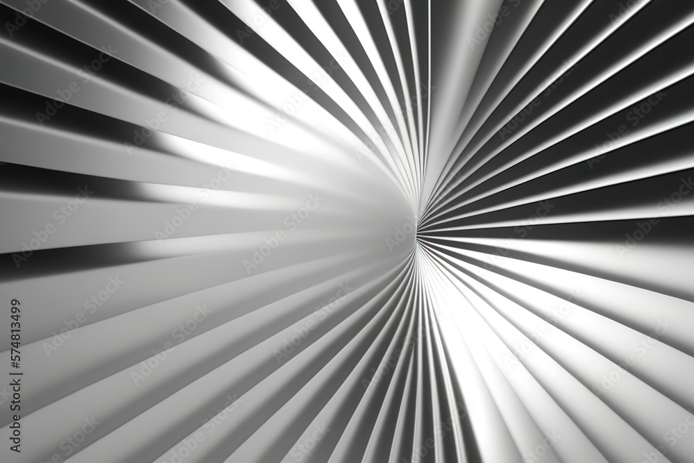 Obraz premium Striped silver pattern background. Generative AI illustration