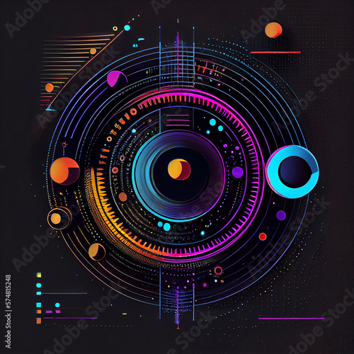 abstract fractal spectrum background