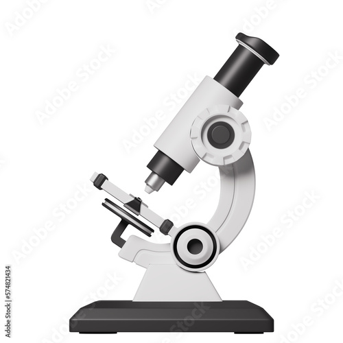 Valokuva Microscope 3D illustration