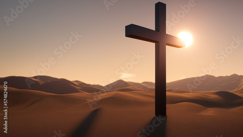 Christian Cross: A Testament to the Power of Love and Sacrifice, Generative AI