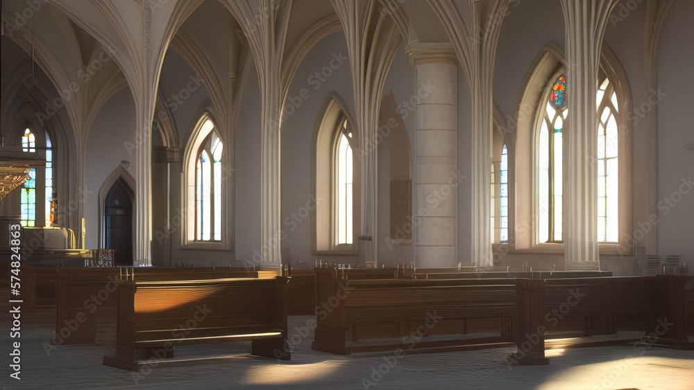 The Resilience of a Church: A Testament to Human Perseverance and Faith, Generative AI