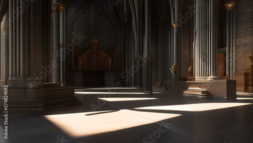 The Serenity of a Church  A Place of Reflection and Spiritual Renewal  Generative AI