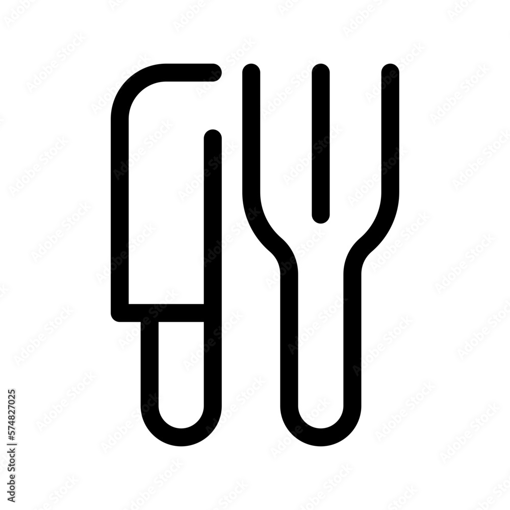 Cutlery Icon Vector Symbol Design Illustration Cutlery Icon Vector Symbol Design Illustration