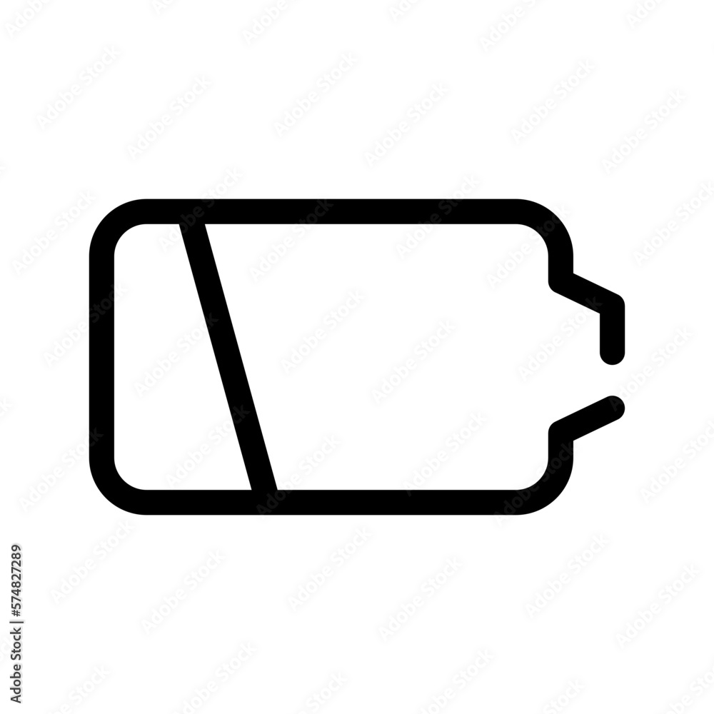Battery Empty Icon Vector Symbol Design Illustration Battery Empty Icon Vector Symbol Design Illustration