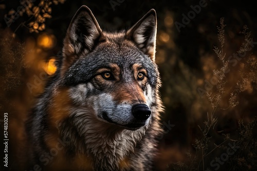 Wolf - Wilde faszinierende Tiere, generative AI