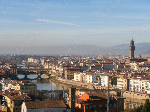 See at sunset from piazzale michelangelo to Florence Italy © Imaxepress