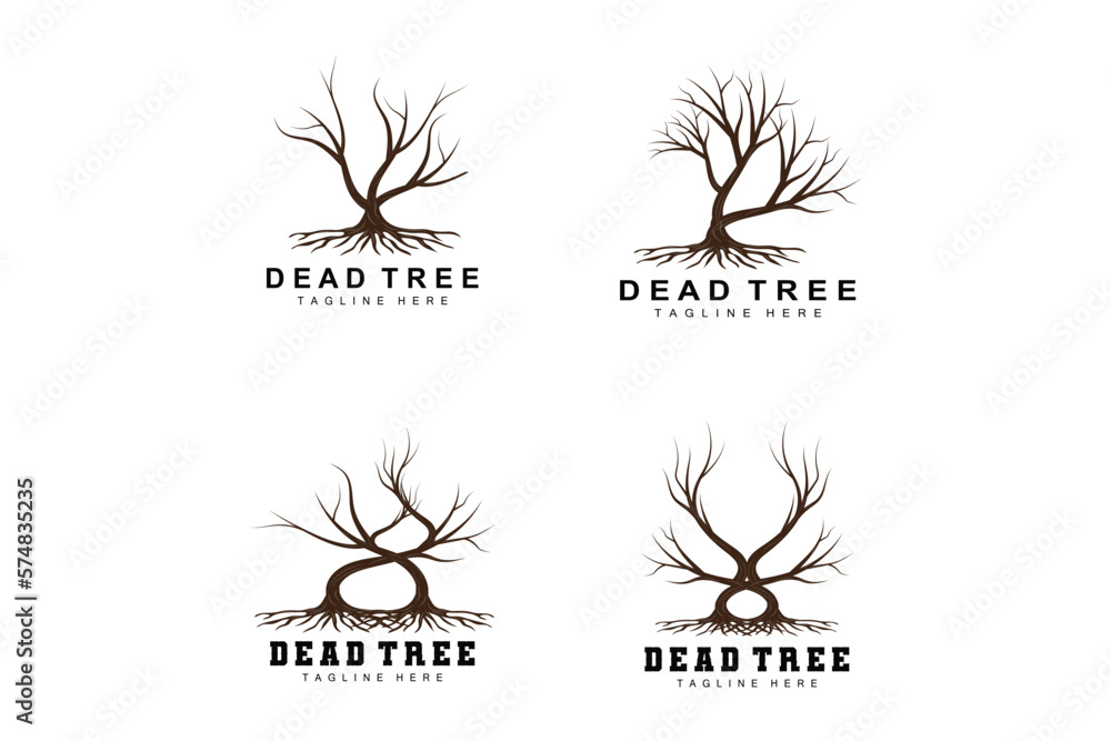 Tree Logo Design, Dead Tree Illustration, Wild Tree Cutting, Global Warming Vector, Earth Drought, Product Brand Icons Tree Logo Design, Dead Tree Illustration, Wild Tree Cutting, Global Warming Vector, Earth Drought, Product Brand Icons
