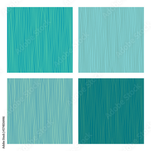 Teal striped background set