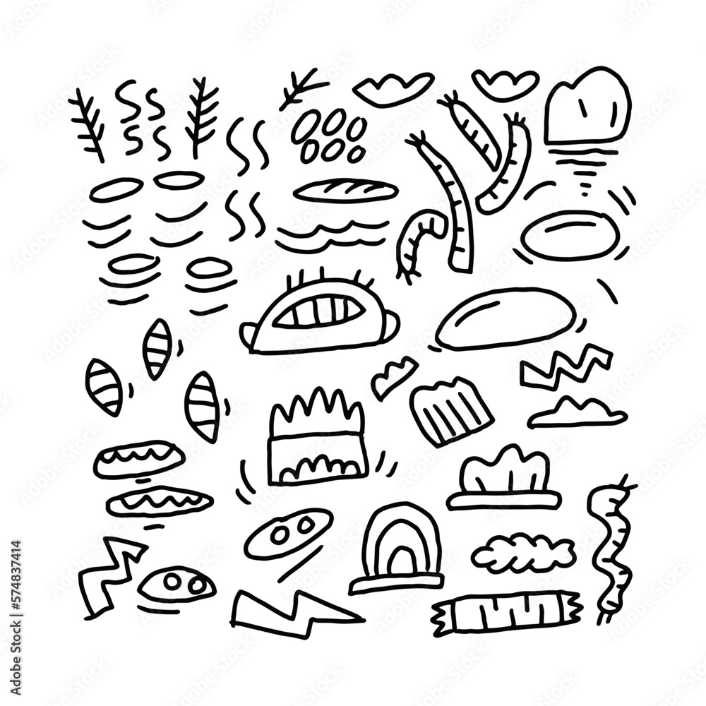 Φωτογραφία Abstract doodle art vector hand drawn by human
