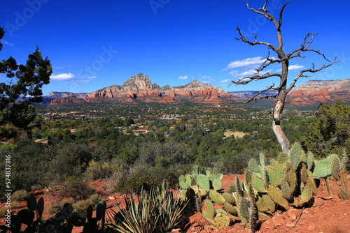 Capitol Butte as seen from Airport Mesa in Sedona, Arizona.
