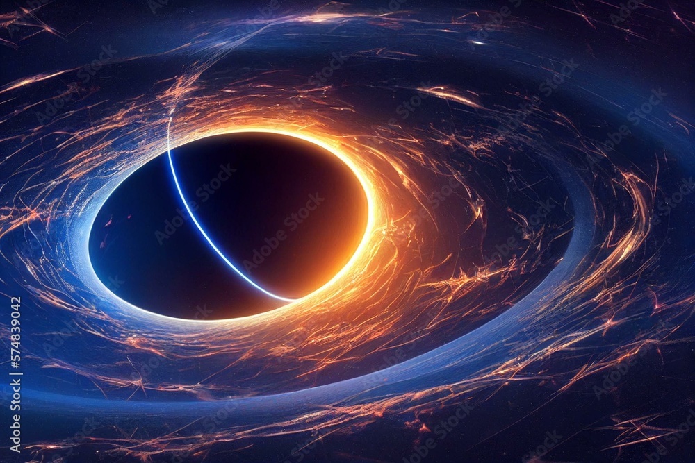 Einstein Rosen bridge in a wormhole in space time. Multiple universes ...