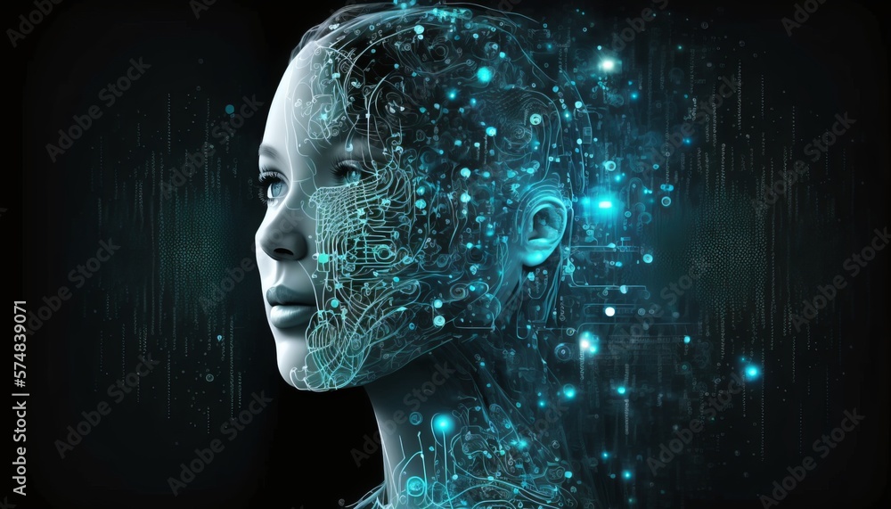 Obraz premium Chatgpt Concept. Chat with Artificial Intelligence. Generative AI