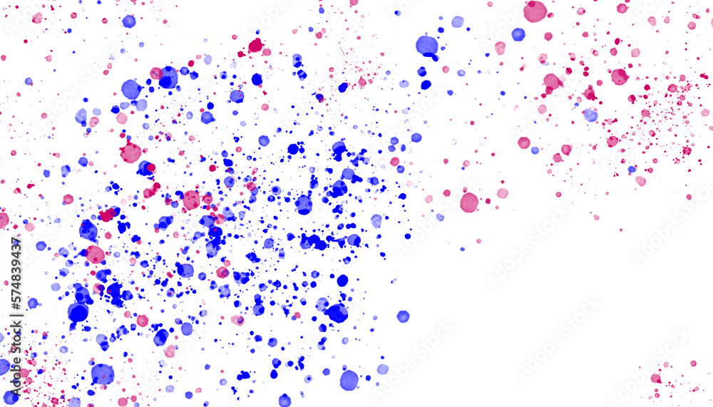 Abstract of color splatter on white background Abstract of color splatter on white background