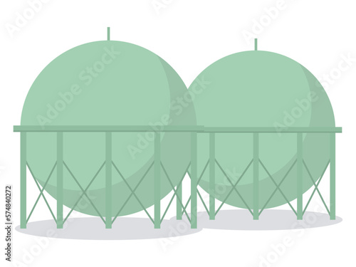 ガスタンクのイラスト