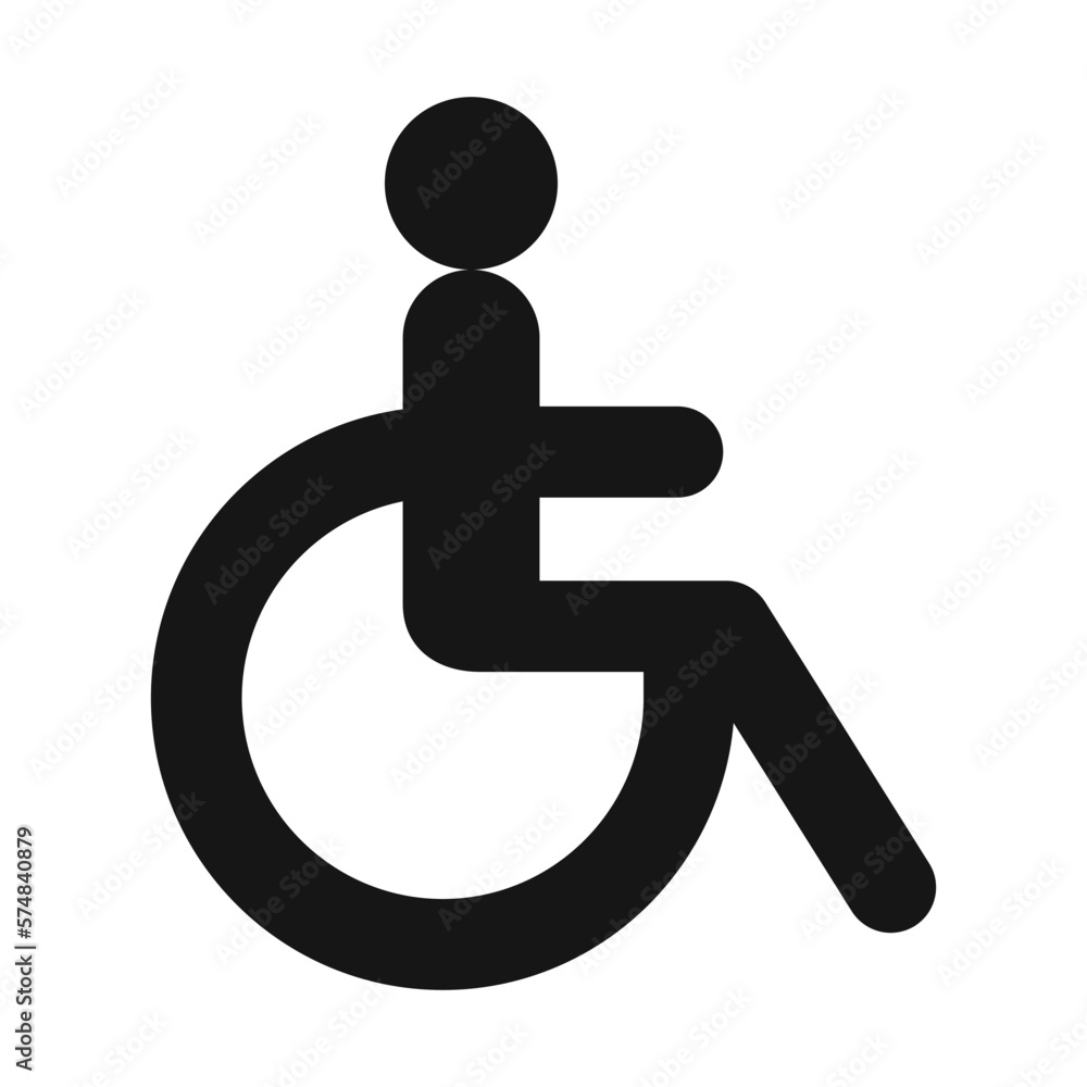 disabled person sign vector design disabled person sign vector design