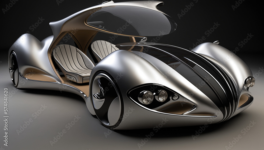 futuristic car transportation, generative ai