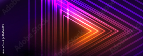 Neon glowing techno lines  hi-tech futuristic abstract background template. Vector illustration for wallpaper  banner  background  leaflet  catalog  cover  flyer