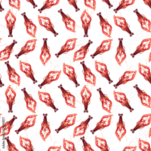 live crawfish seamless pattern texture overlay