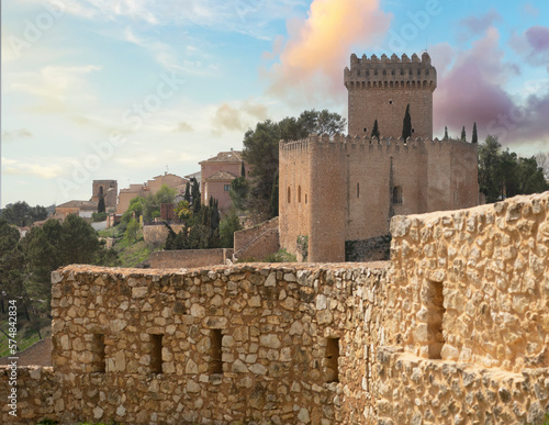 Impressive medieval castle of Alarcón, Spain