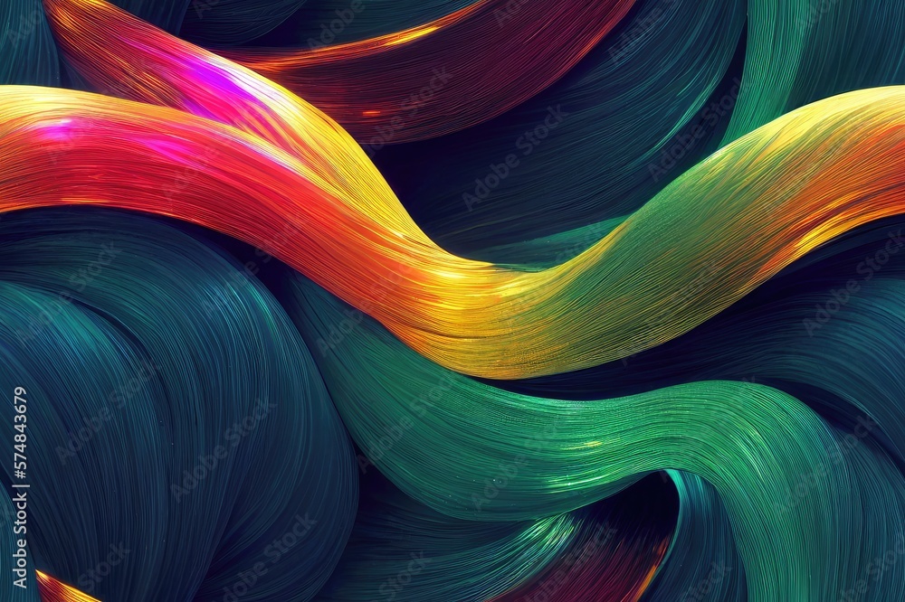 Naklejka premium Colorful Iridescent Shiny Swirling Oil Colors Seamless Repeating Repeatable Texture Pattern Tiled Tessellation Background Image