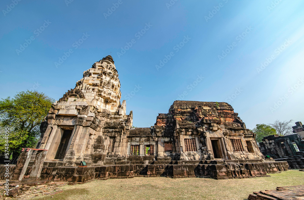 Prasat Hin Phanom Wan Ancient Khmer castle located in Nakhon Ratchasima, Thailand