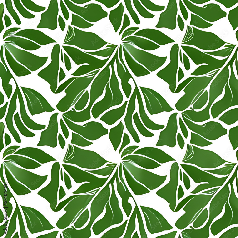 Green leaf pattern Green leaf pattern