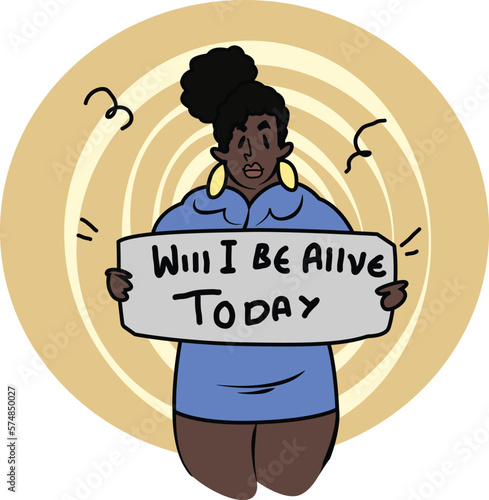 Black Lives Matter, BLM, No Racism, Statement. Young African Americans: man and woman against racism. Black citizens are fighting for equality. 