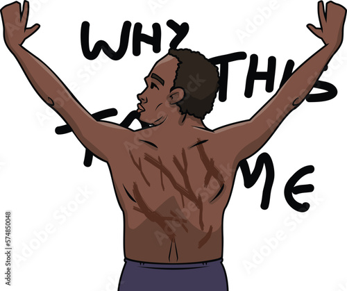 Black Lives Matter, BLM, No Racism, Statement. Young African Americans: man and woman against racism. Black citizens are fighting for equality. 