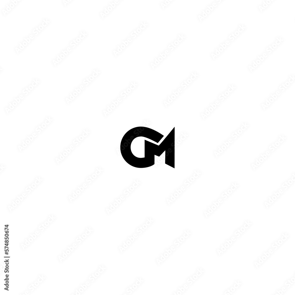 g and m letter combination vector logo g and m letter combination vector logo