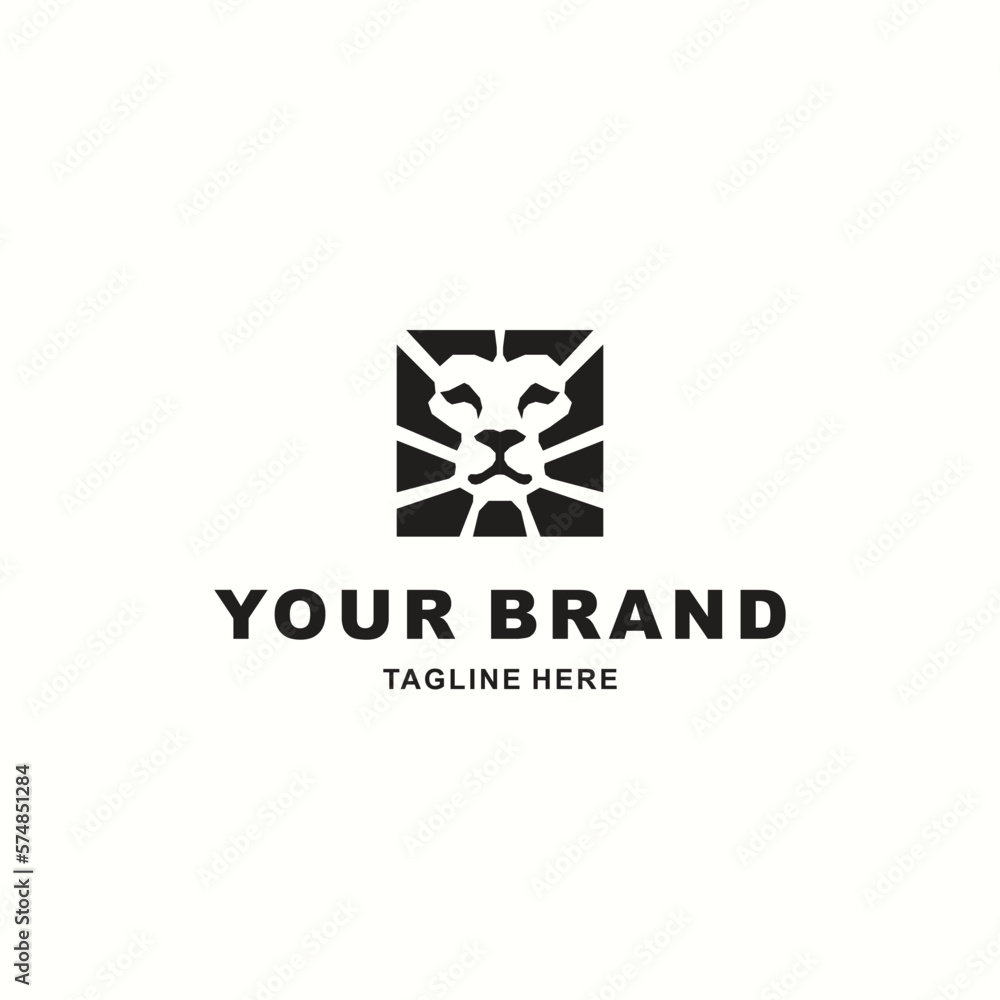 simple logo and black lion suitable for your company simple logo and black lion suitable for your company