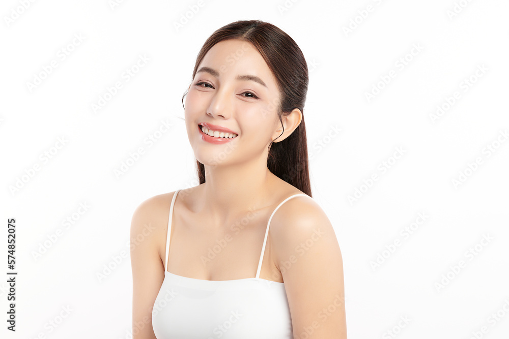 Beautiful young asian woman with clean fresh skin on white background, Face care, Facial treatment, Cosmetology, beauty and spa, Asian women portrait. Beautiful young asian woman with clean fresh skin on white background, Face care, Facial treatment, Cosmetology, beauty and spa, Asian women portrait.
