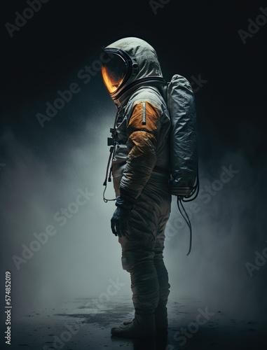 Full Body Astronaut. Generative ai.