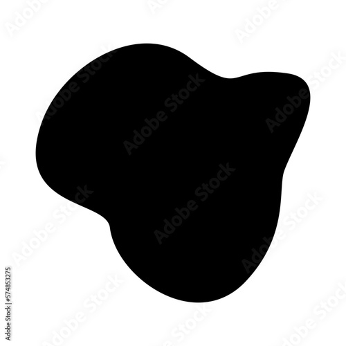 Liquid abstract shape black minimalis