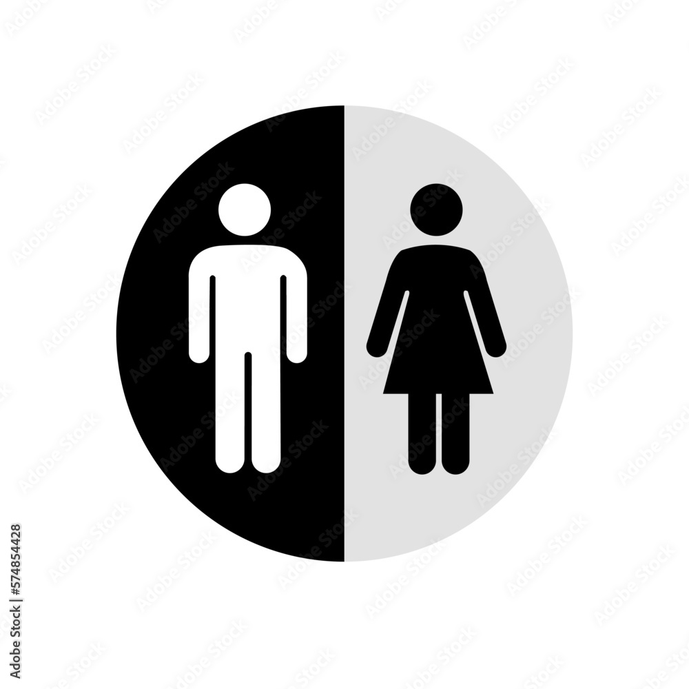 male and female icons. symbol to distinguish male and female gender. Toilet icon vector set illustration male and female icons. symbol to distinguish male and female gender. Toilet icon vector set illustration