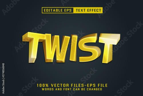 Twist Editable Text Effect